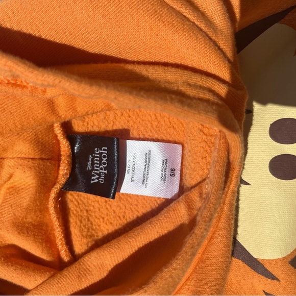 Kid's Winnie the Poo Hoodie Orange Face Cartoon 5/6 Disney Tigger STAINED Ears - Picture 6 of 16